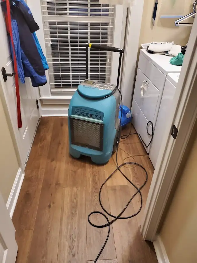 Commercial dehumidifier deployed for Flood Damage Cleanup in Fairfield Glade